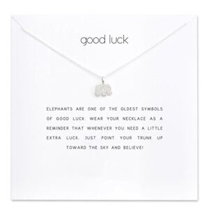 Good Luck Elephant (Silver) Necklace